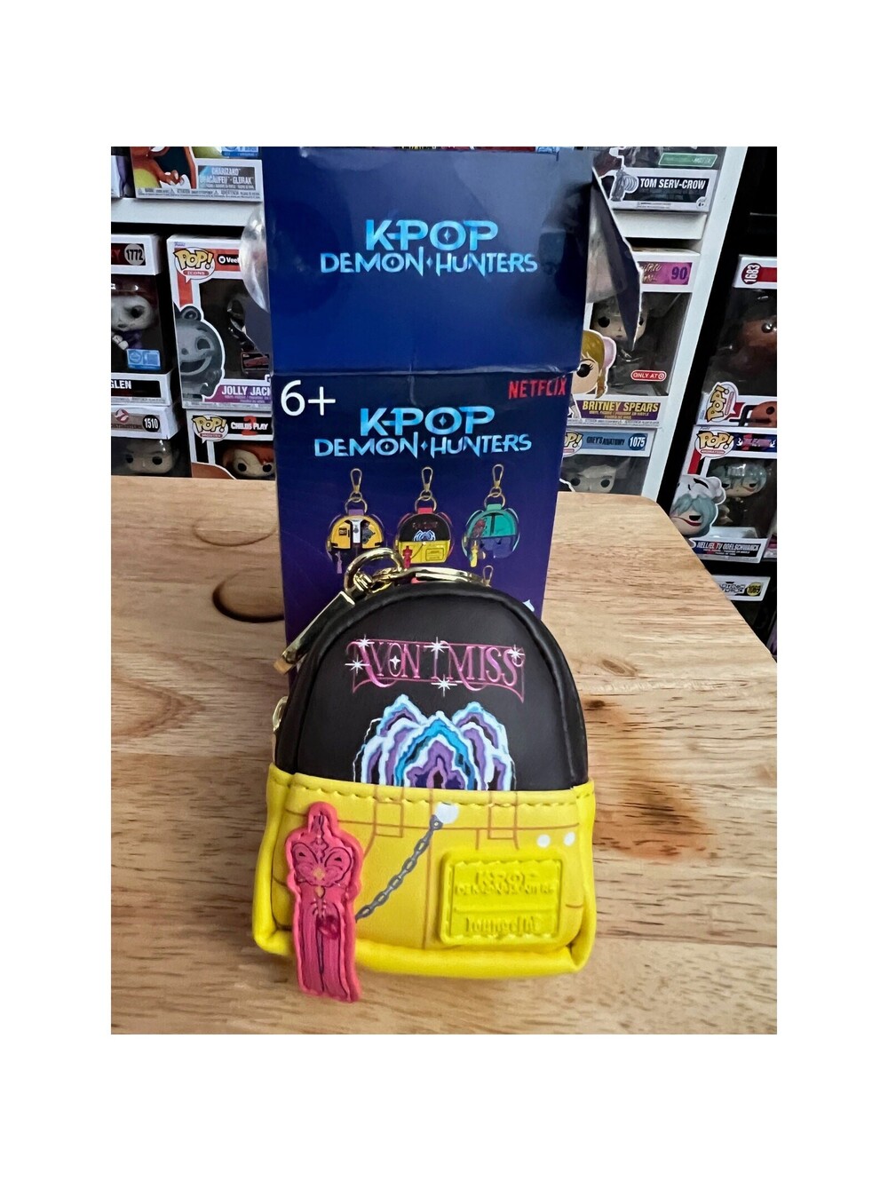 COMPLETE SET 6 K-Pop Demon Hunters Loungefly Bag Charm Keychains Huntr/X Derpy - Picture 3 of 9